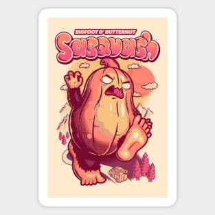 Bigfoot D' Butternut Sasquash Sticker